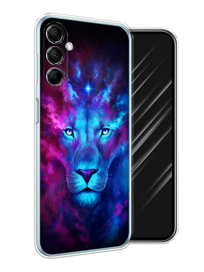 

Чехол Awog на Samsung Galaxy M14 5G "Космический лев", Голубой, 2108150-1