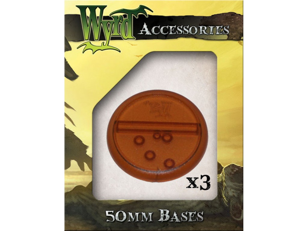 

Malifaux: rootbeer 50mm translucent bases