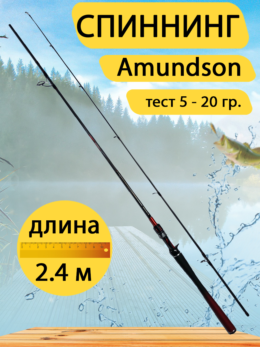 Спиннинг штекерный GC-Famiscom Amundson 2.4 метра, тест 5-20 г