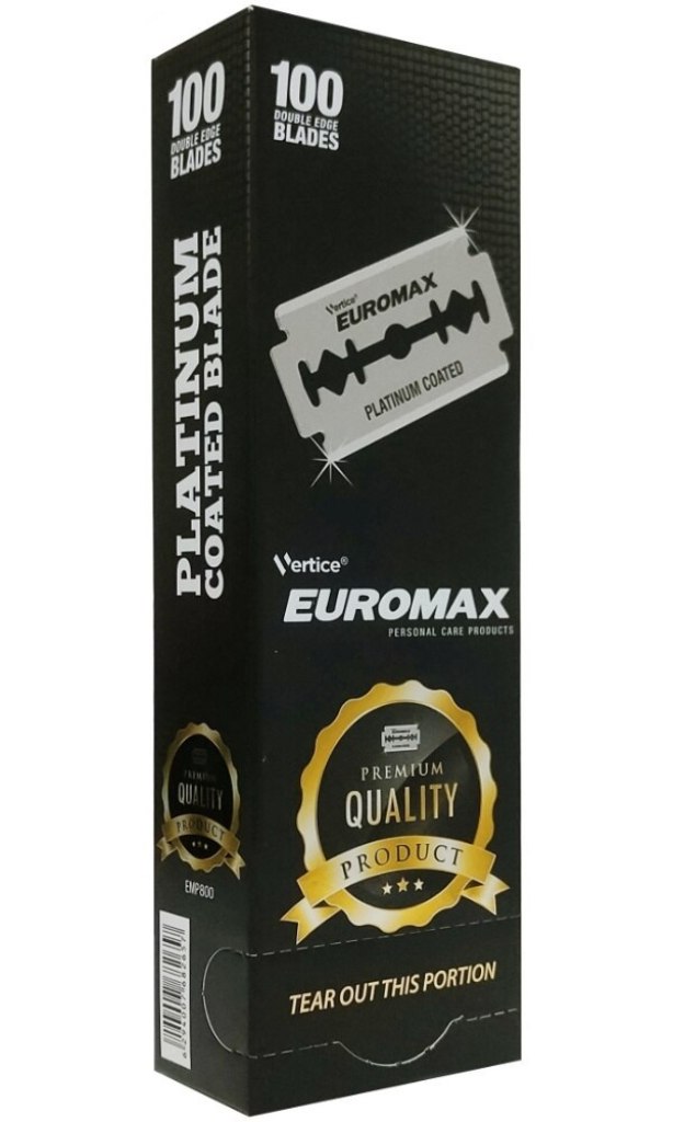 фото Лезвия для т-станка двусторонние euromax 20 х 5 100 шт блок