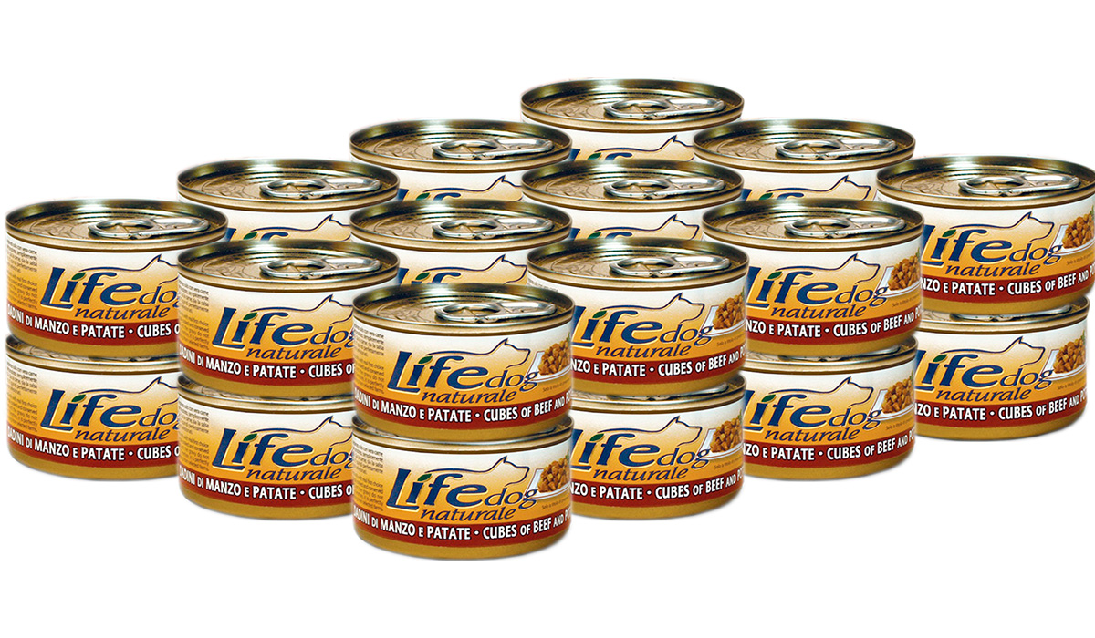 

Влажный корм для взрослых собак Lifedog Говядина и овощи в соусе, 24 шт по 90 г