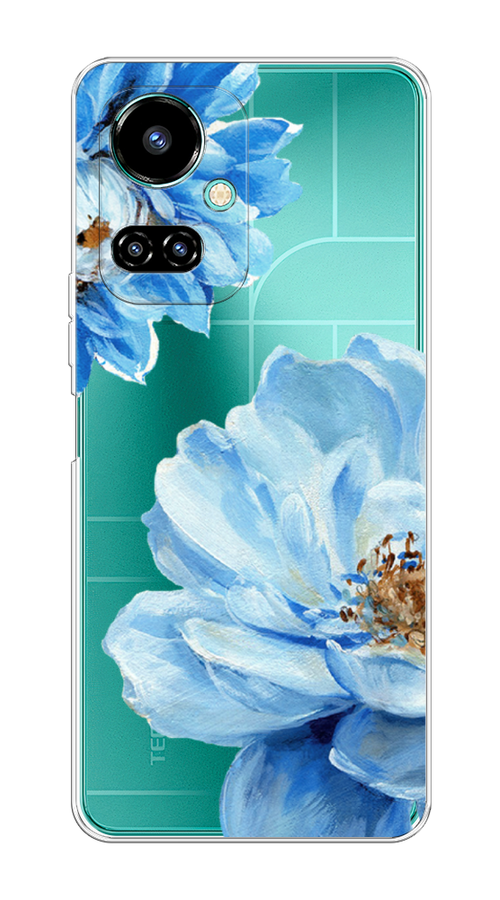 

Чехол Awog на Tecno Camon 19/19 Pro 4G "Голубые клематисы", Разноцветный, 302250-8