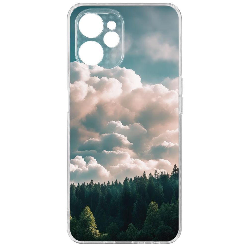 Чехол-накладка Krutoff Clear Case Облачно для Realme 9i 5G