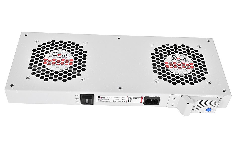 Вентиляторный модуль Rem R-FAN-2T вентиляторный модуль цмо 230v 42х200х165 мм вентиляторов 1 43 дб серый r fan 1t