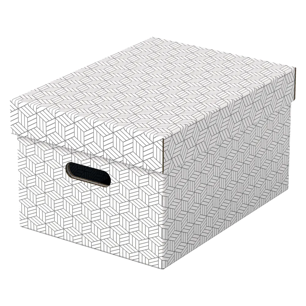 

Короб для хранения Esselte M, 265x205x365, картон, белый , 3шт 628282, M