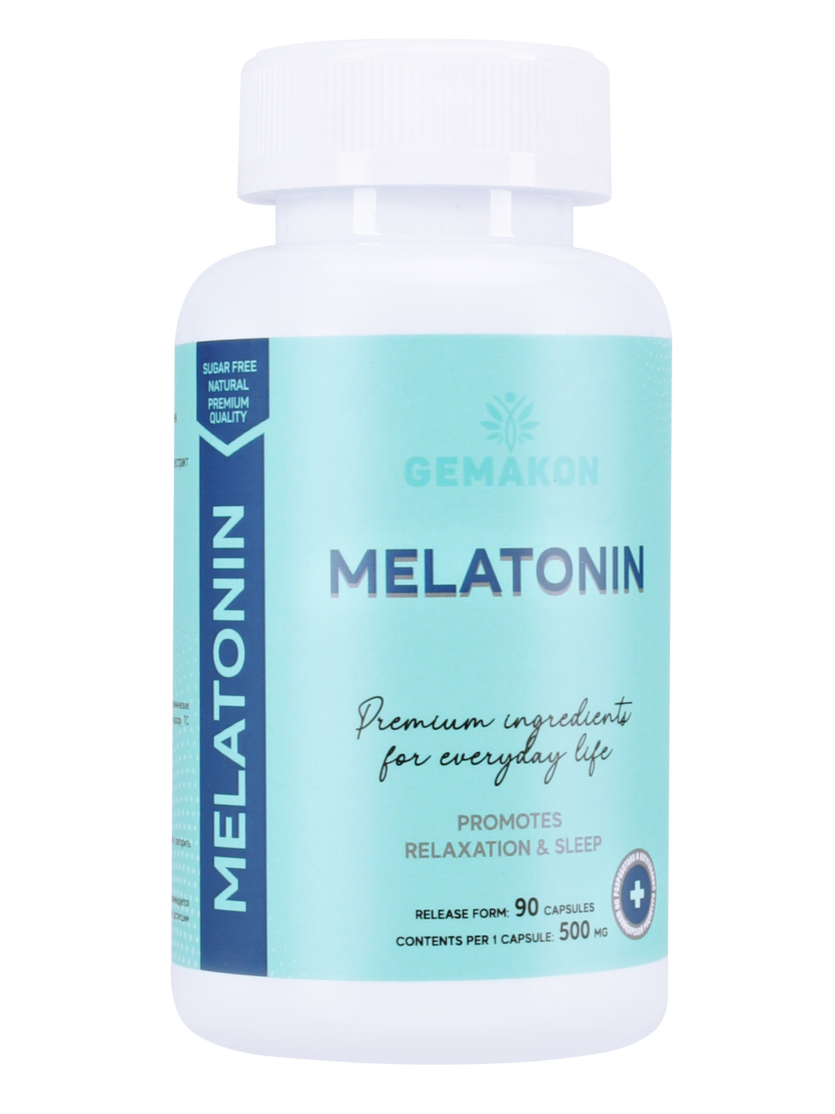 Витамины GEMAKON Мелатонин + Витамин B6 500 мг 90 капсул