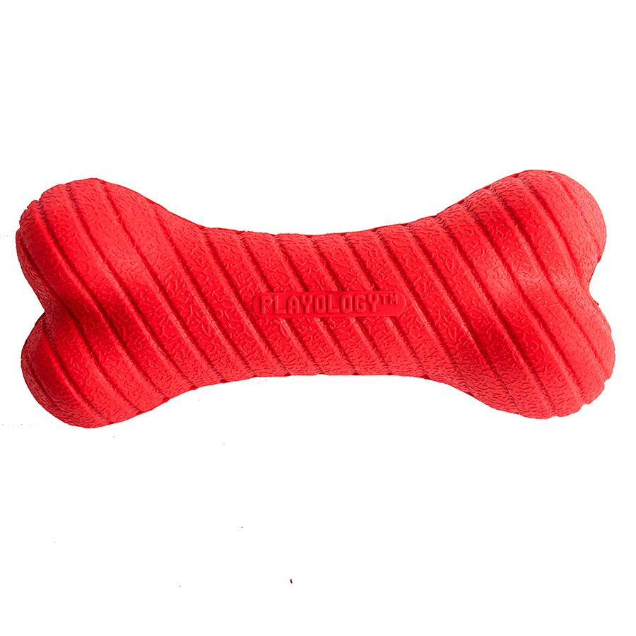 Игрушка  Playology Dual Layer Bone Двухслойная. косточка. Говядина . маленькая. красная с доставкой на Markets-Plus.Ru. Порадуйте себя и своих близких!