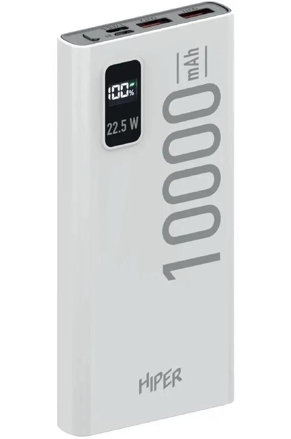 

Внешний аккумулятор Power Bank HIPER EP 10000, 10000мAч, белый ep 10000 white, Внешний аккумулятор (Power Bank) HIPER EP 10000, 10000мAч, белый [ep 10000 white]