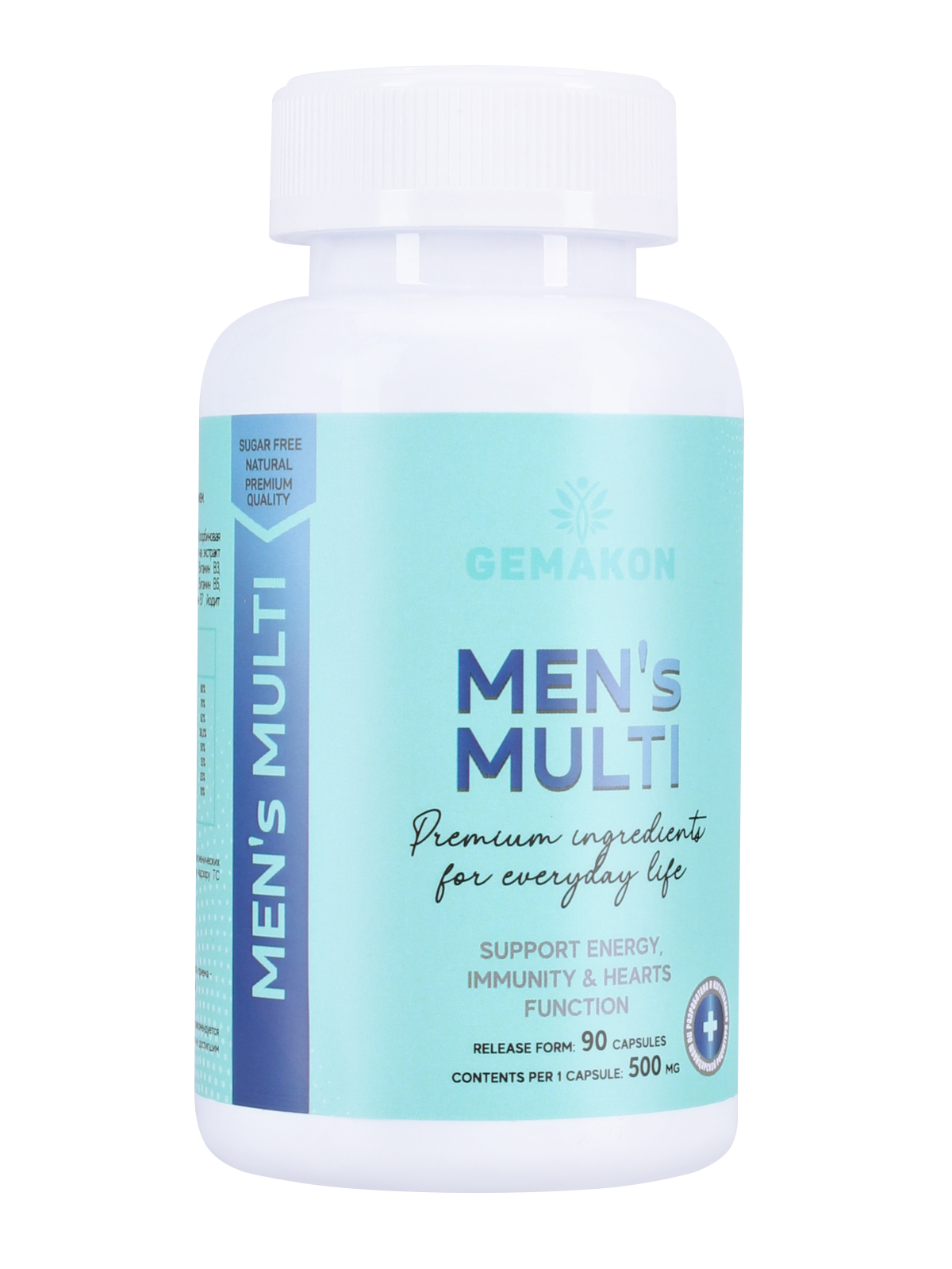 Купить GEM/27, Витаминный комплекс для мужчин GEMAKON Men's Multi 500 мг 90 капсул