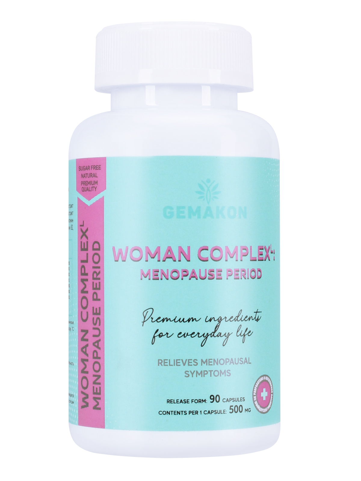 Купить GEM/35, Комплекс для женщин во время менопаузы Woman Complex Menopause Period 500 мг 90 капсул, GEMAKON