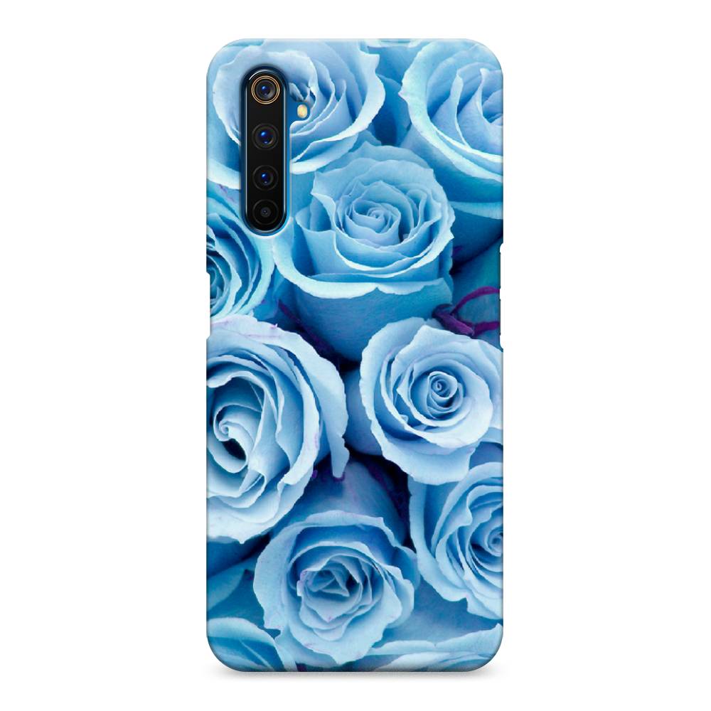 

Пластиковый чехол "Лазурные розы" на Realme 6 Pro, 252820-6