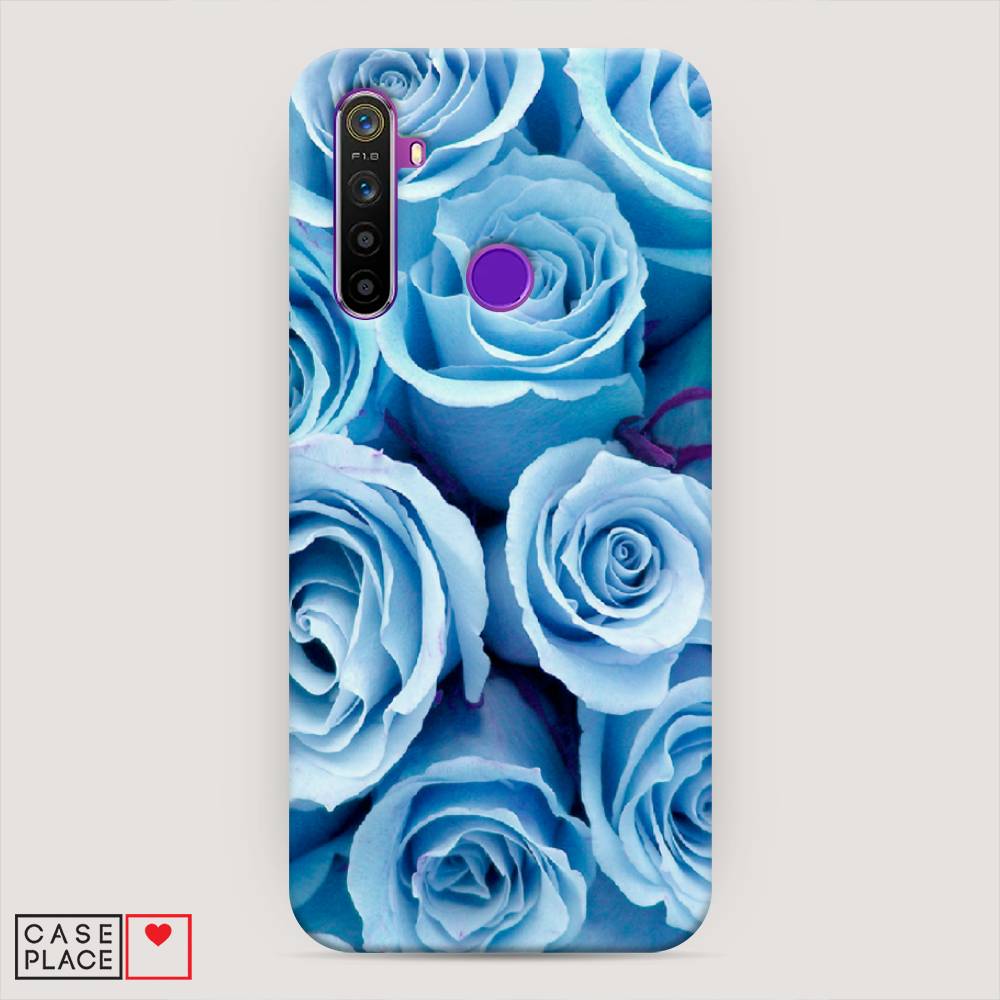 

Пластиковый чехол "Лазурные розы" на Realme 5, 251520-6