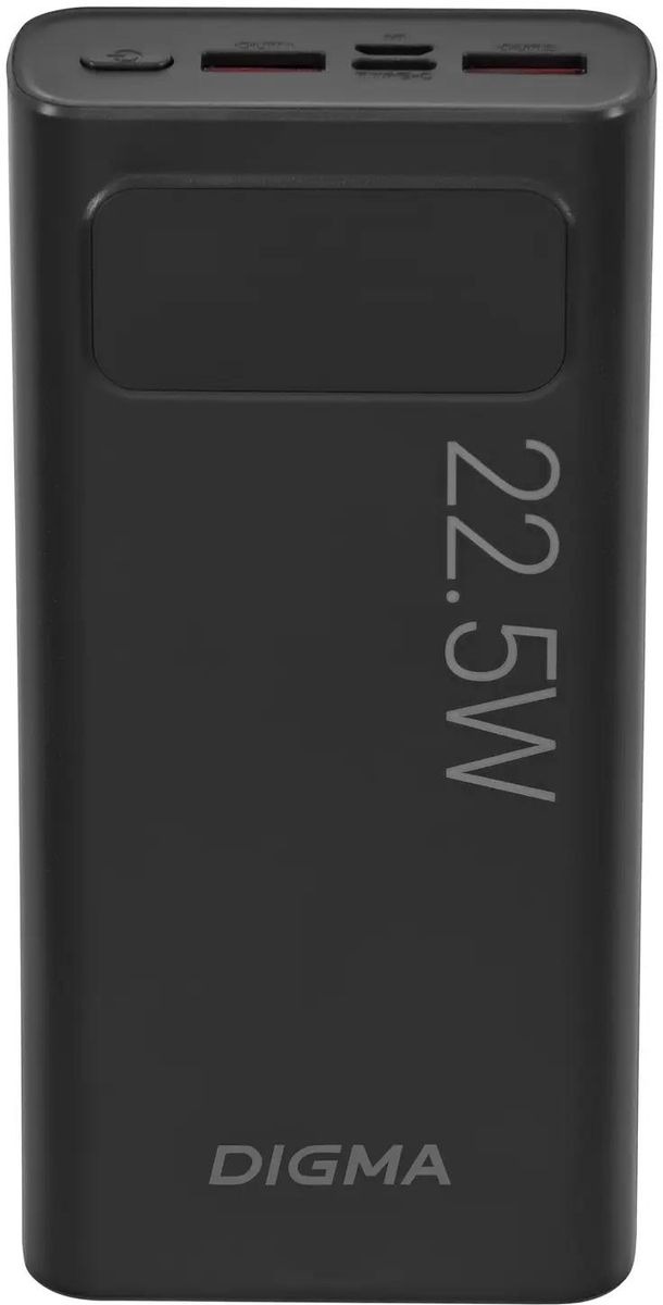 

Внешний аккумулятор Power Bank Digma DGPF20A, 20000мAч, черный dgpf20a22pbk, Внешний аккумулятор (Power Bank) Digma DGPF20A, 20000мAч, черный [dgpf20a22pbk]
