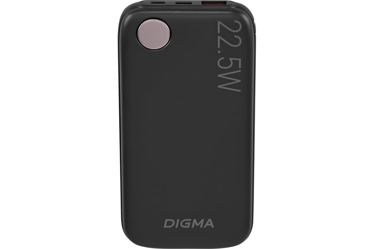 

Внешний аккумулятор Power Bank Digma DGPF10B, 10000мAч, черный dgpf10b22pbk, Внешний аккумулятор (Power Bank) Digma DGPF10B, 10000мAч, черный [dgpf10b22pbk]