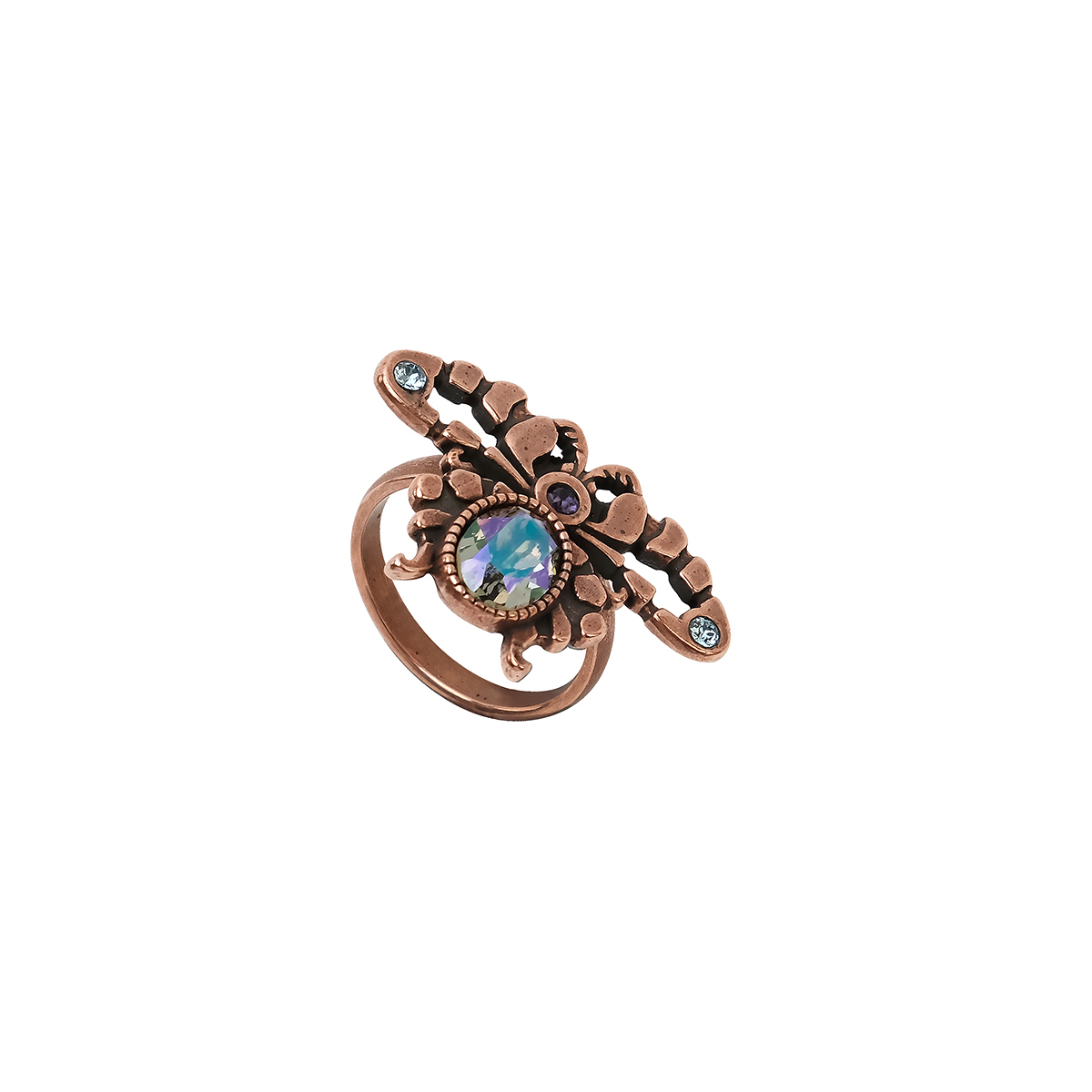 

Кольцо из бижутерного сплава р. 16 Jenavi k341u053, swarovski