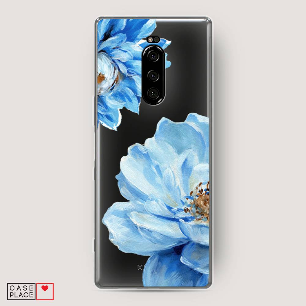 

Чехол Awog на Sony Xperia 1/XZ4 "Голубые клематисы", Разноцветный, 54250-8