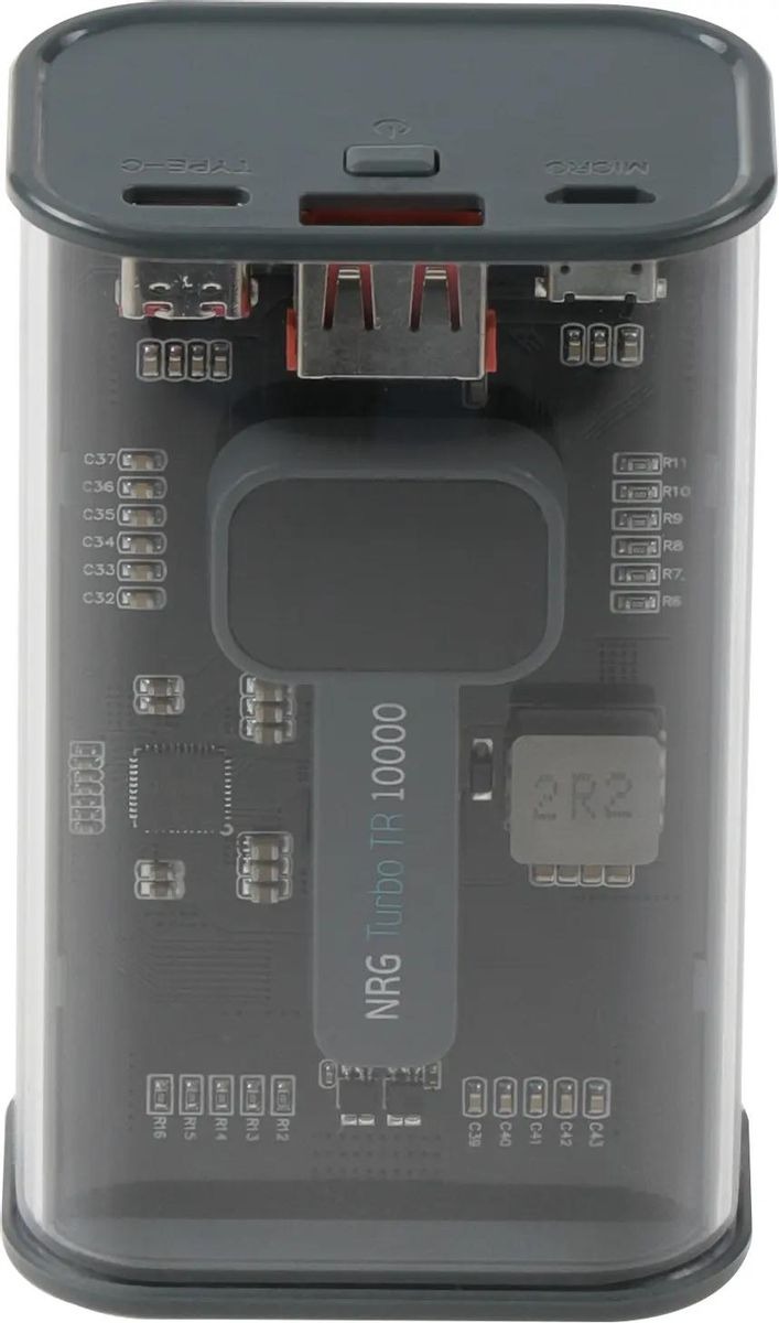 

Внешний аккумулятор Power Bank Deppa NRG Chrystal, 10000мAч, серый 33644, Внешний аккумулятор (Power Bank) Deppa NRG Chrystal, 10000мAч, серый [33644]