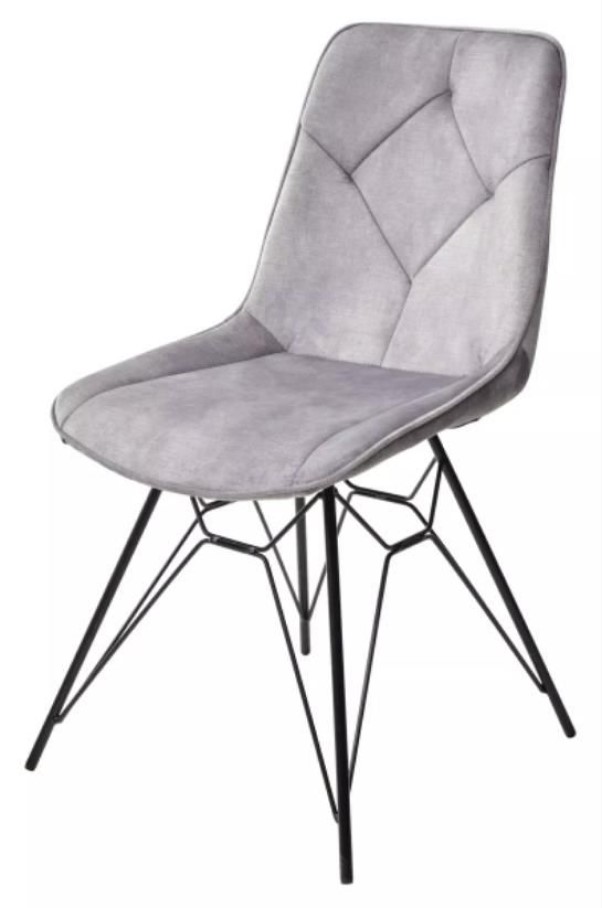 

Стул M-CITY MARBELLA (4 шт.) античный серебристо-серый, велюр, MARBELLA