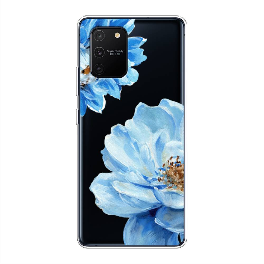 

Чехол Awog на Samsung Galaxy A91/S10 Lite "Голубые клематисы", Разноцветный, 29950-8