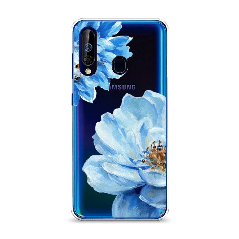 

Чехол Awog на Samsung Galaxy A60/M40 "Голубые клематисы", Разноцветный, 28250-8