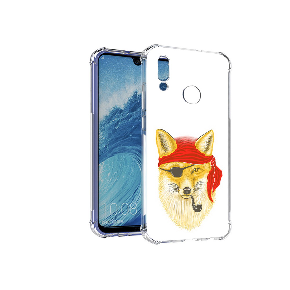 

Чехол MyPads Tocco для Huawei P Smart (2019) лиса-пират, Прозрачный, Tocco