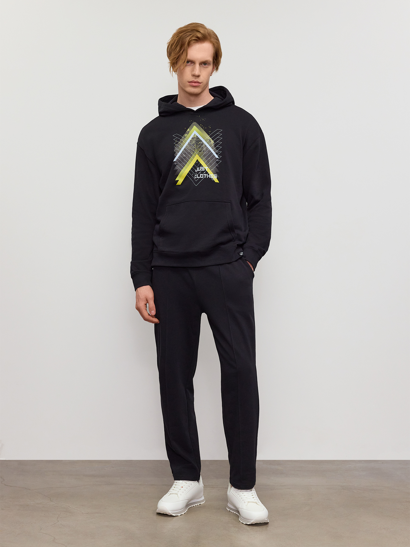 

Спортивные брюки мужские Just Clothes 000000460 черные 54 RU, Черный, 000000460