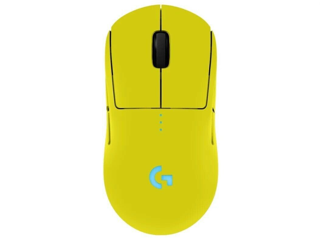 Беспроводная игровая мышь Logitech G Pro Х Superlight желтый (910-007133)