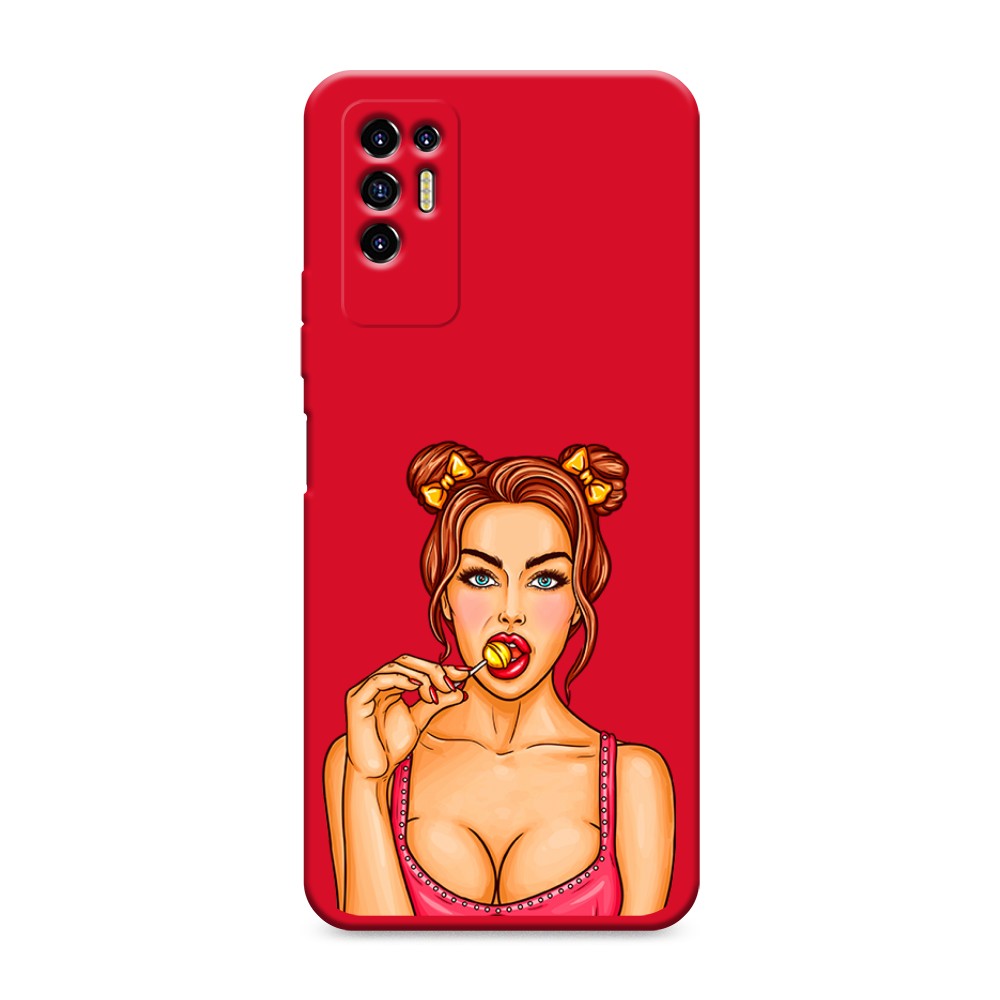 

Чехол Awog на Tecno Pova 2 "Вкусный леденец", Разноцветный