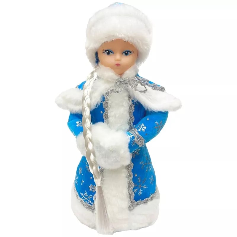 Кукла Батик Снегурочка голубая 35 см