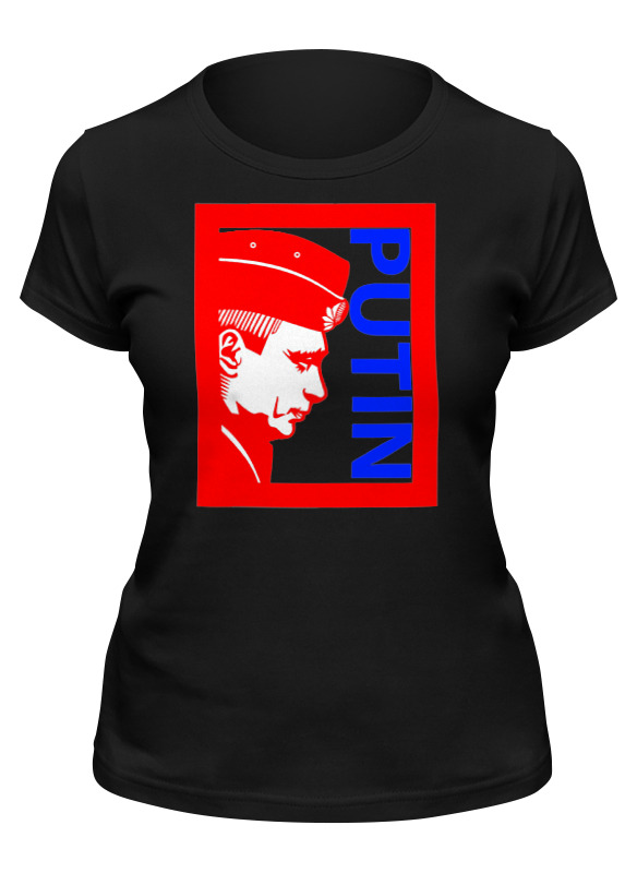 

Футболка женская Printio Putin черная XL, Черный, Putin