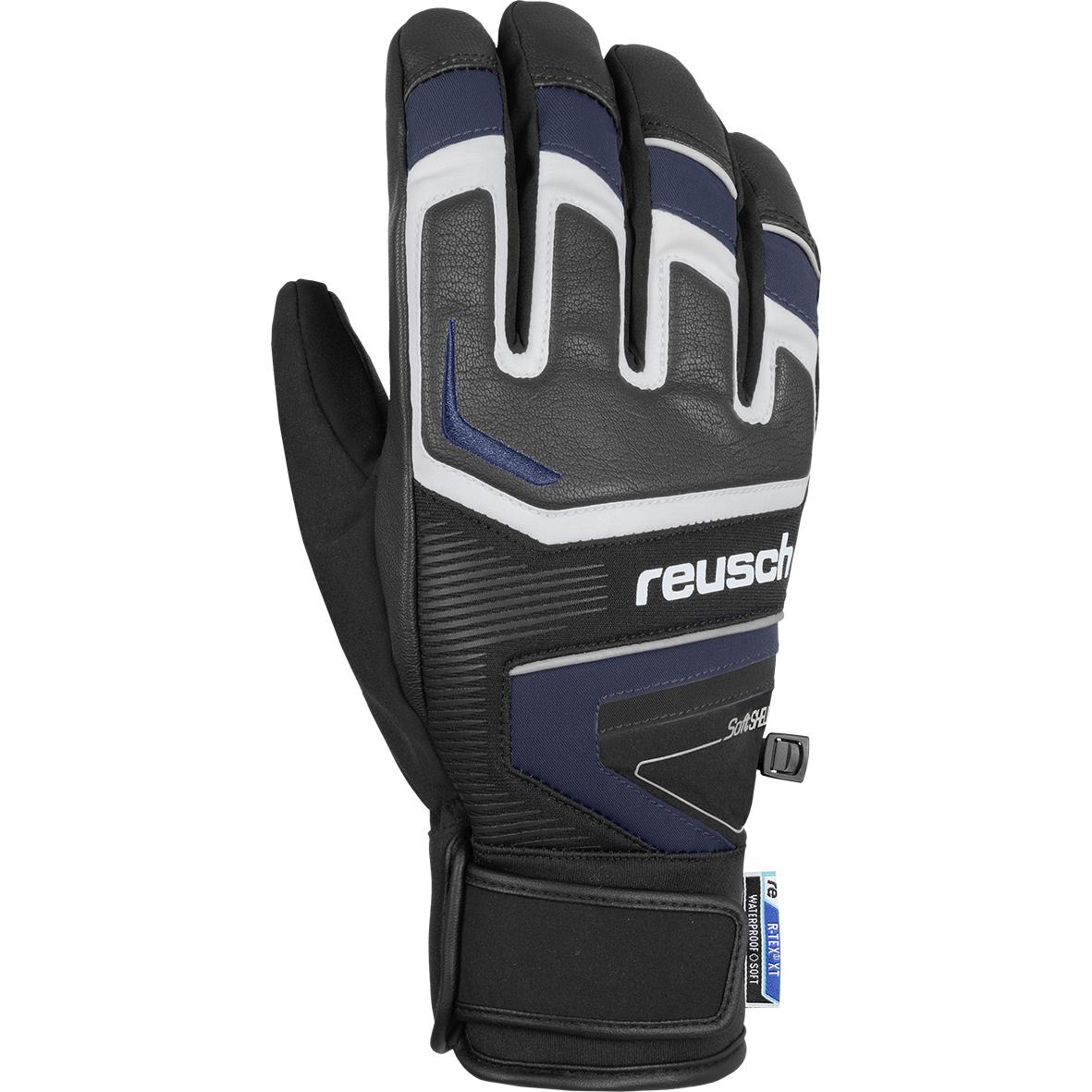 фото Перчатки горнолыжные reusch 2019-20 thunder r-tex® xt black/dress blue (inch (дюйм):10)