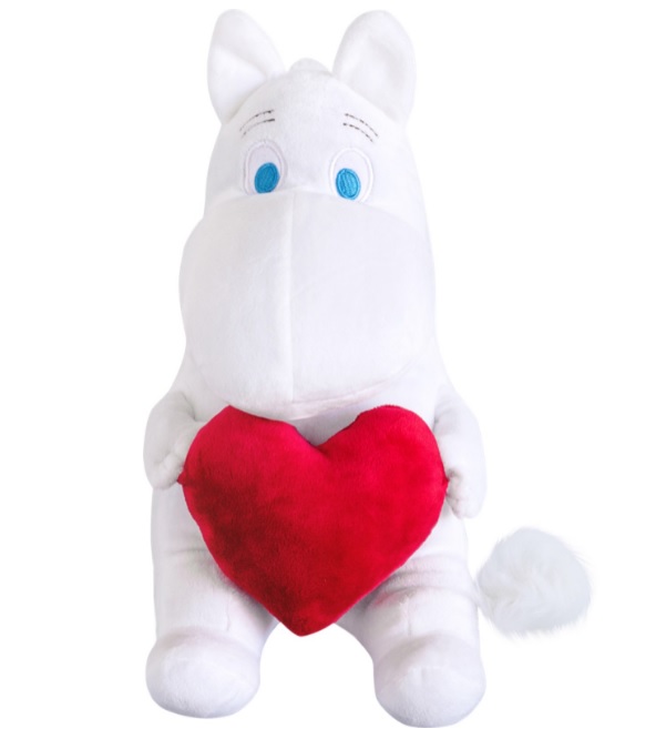 фото Мягкая игрушка moomin муми-тролль с сердцем 27 см