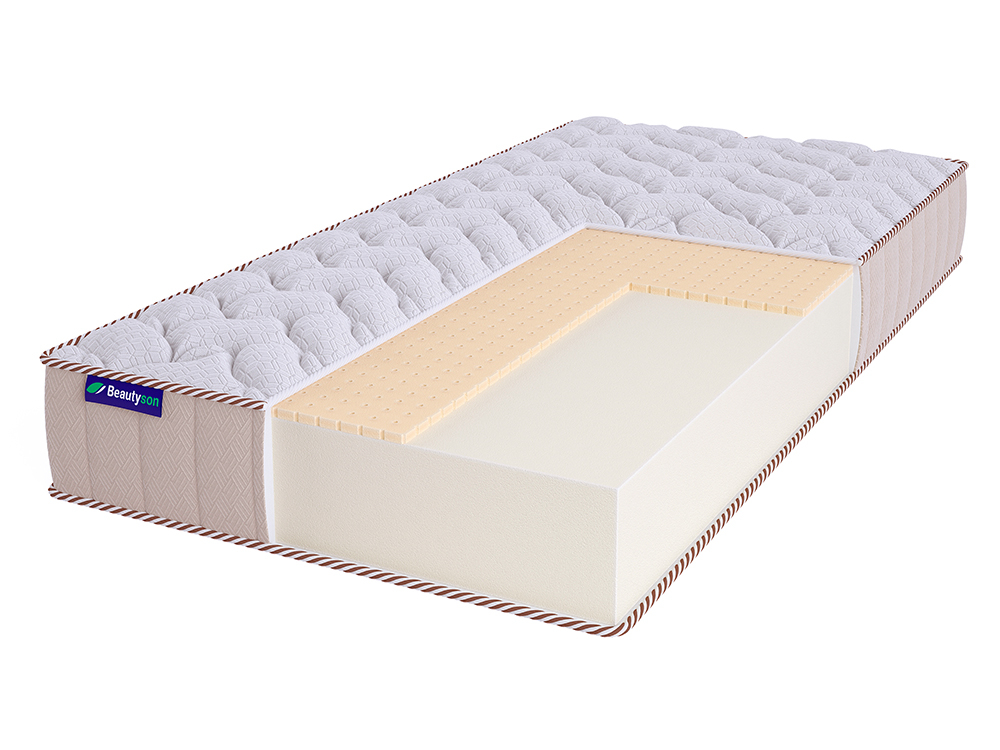 

Матрас Beautyson Roll Foam Hard 14 Latex Lux 160х195, Бежевый;белый;серый;серебристый, Roll Foam Hard 14 Latex Lux