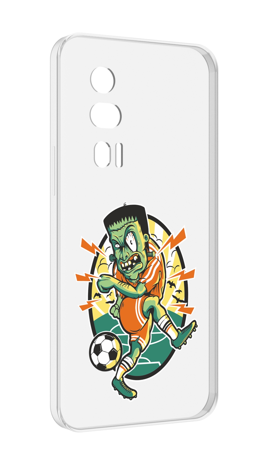 

Чехол MyPads зомби футболист для Xiaomi Redmi K60 противоударный, Tocco
