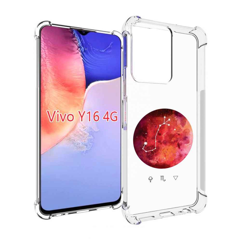 

Чехол MyPads знак зодиака скорпион 6 для Vivo Y16 4G/ Vivo Y02S, Прозрачный, Tocco
