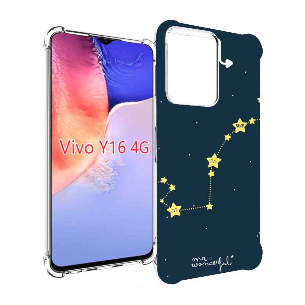 

Чехол MyPads знак зодиака скорпион 1 для Vivo Y16 4G/ Vivo Y02S, Прозрачный, Tocco