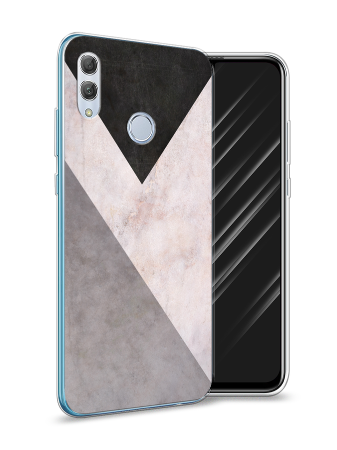 фото Чехол awog "геометричный мрамор" для honor 10 lite
