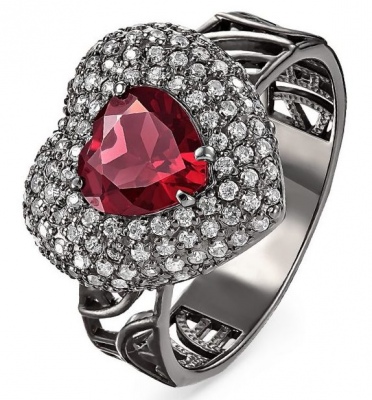 

Кольцо из серебра с фианитом/родолитом р. 19 Kabarovsky 11-175-2189, 11-175-2189