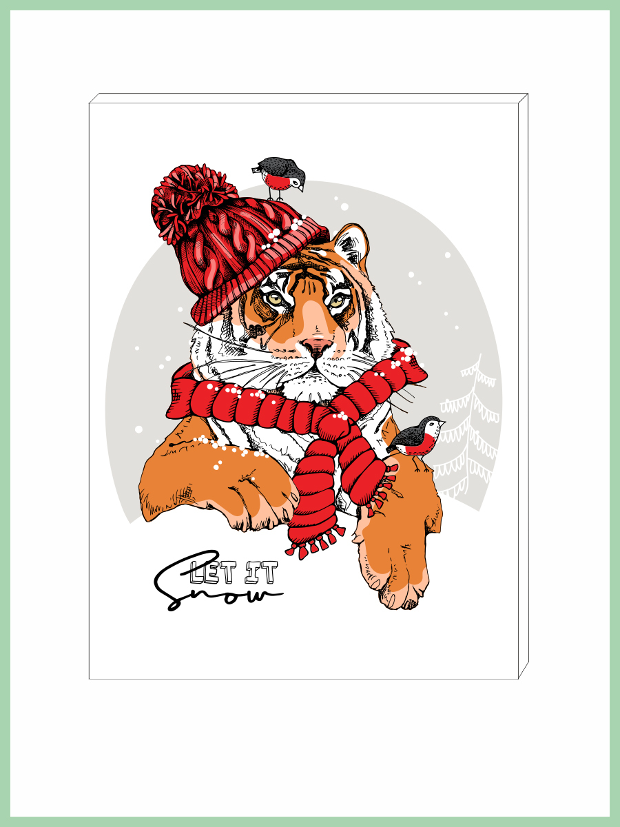 

Картина Woozzee Тигр рычит