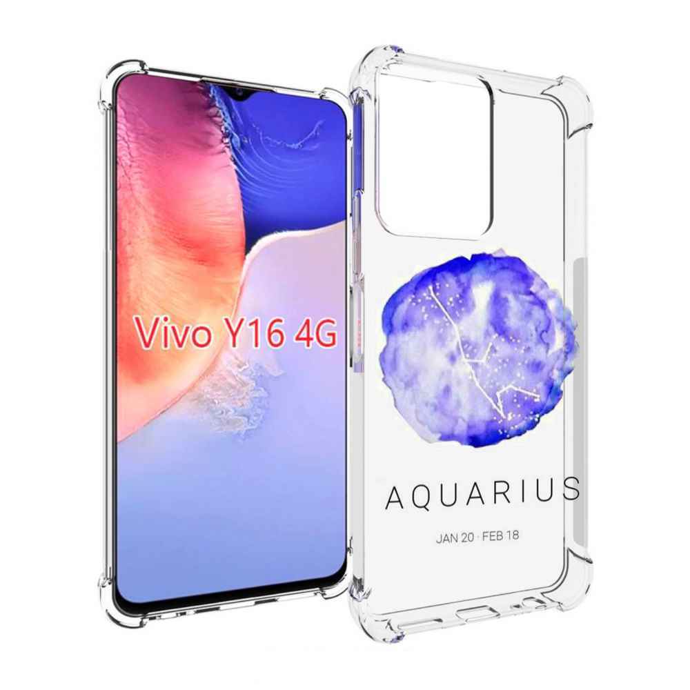 

Чехол MyPads знак зодиака водолеи 5 для Vivo Y16 4G/ Vivo Y02S, Прозрачный, Tocco