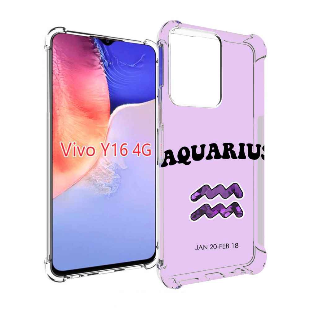 

Чехол MyPads знак зодиака водолеи 4 для Vivo Y16 4G/ Vivo Y02S, Прозрачный, Tocco