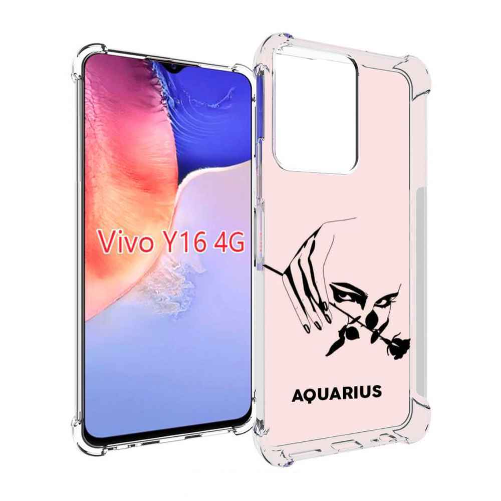 

Чехол MyPads знак зодиака водолеи 3 для Vivo Y16 4G/ Vivo Y02S, Прозрачный, Tocco
