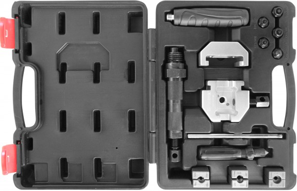 

Набор для развальцовки трубок 4.75-6 мм с гидравлическим приводом Thorvik, 16 предметов, а
