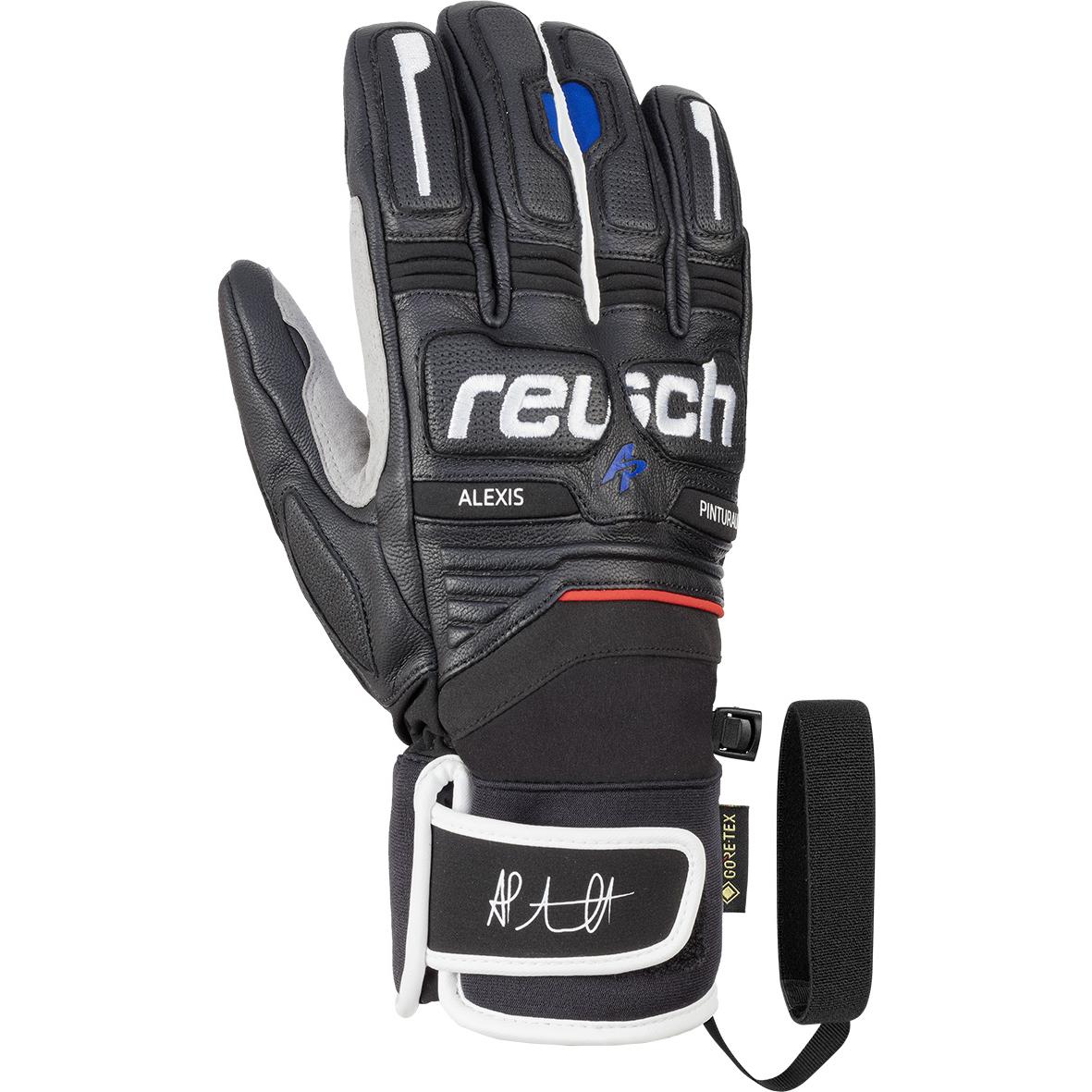 фото Перчатки reusch alexis pinturault gtx®+gore grip technology, black/imperial blue, 9.5 inch