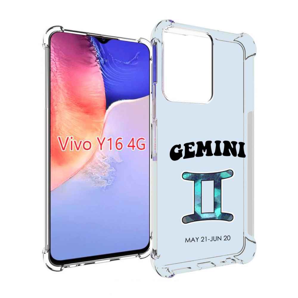 

Чехол MyPads знак зодиака близнецы 1 для Vivo Y16 4G/ Vivo Y02S, Прозрачный, Tocco