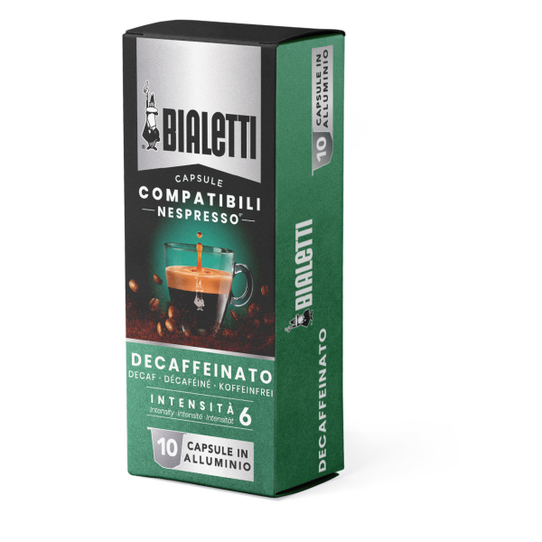 Кофе Bialetti Decaffeinato капсулы для кофемашин Nespresso 10 шт