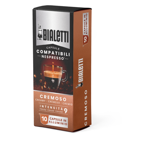 Кофе Bialetti Cremoso капсулы для кофемашин Nespresso 10 шт