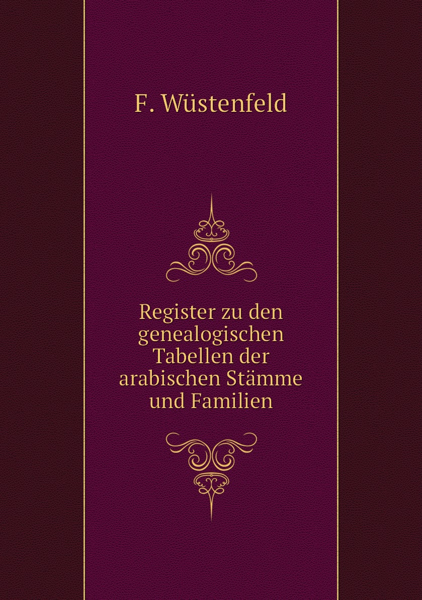 

Register zu den genealogischen Tabellen der arabischen Stamme und Familien