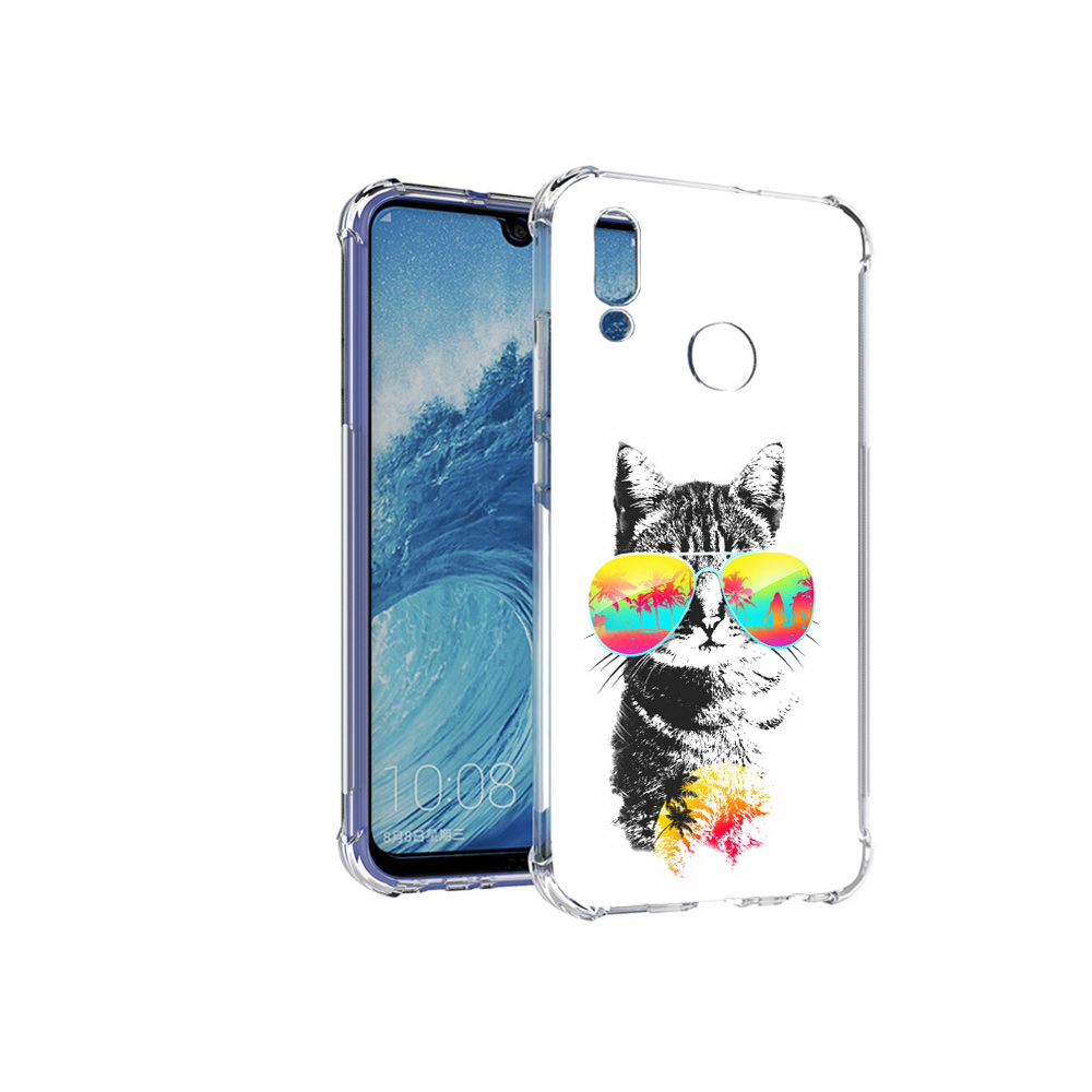 

Чехол MyPads Tocco для Huawei P Smart (2019) крутой кот, Прозрачный, Tocco