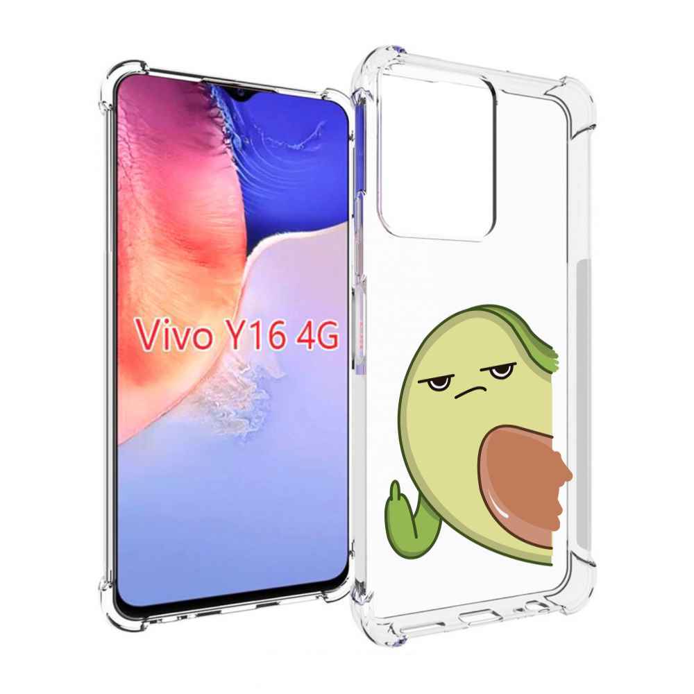 

Чехол MyPads злой-авокадо для Vivo Y16 4G/ Vivo Y02S, Прозрачный, Tocco